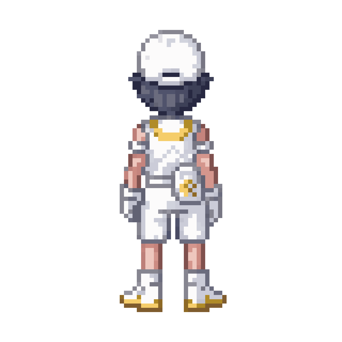 Young Anime Boy Explorer Sprite pixel art