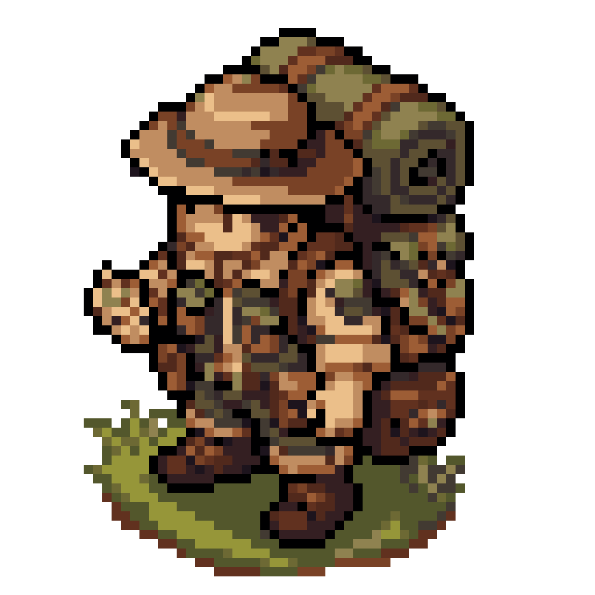 Humanoid Explorer Character Sprite pixel art