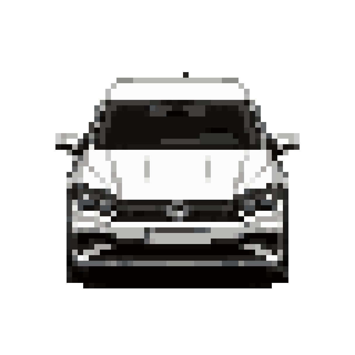 2022 VW Polo Facelift Front Side White pixel art