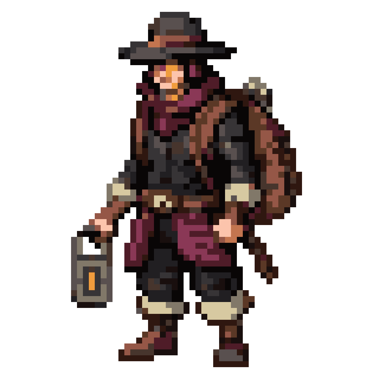 Dark Fantasy Treasure Seeker Sprite pixel art