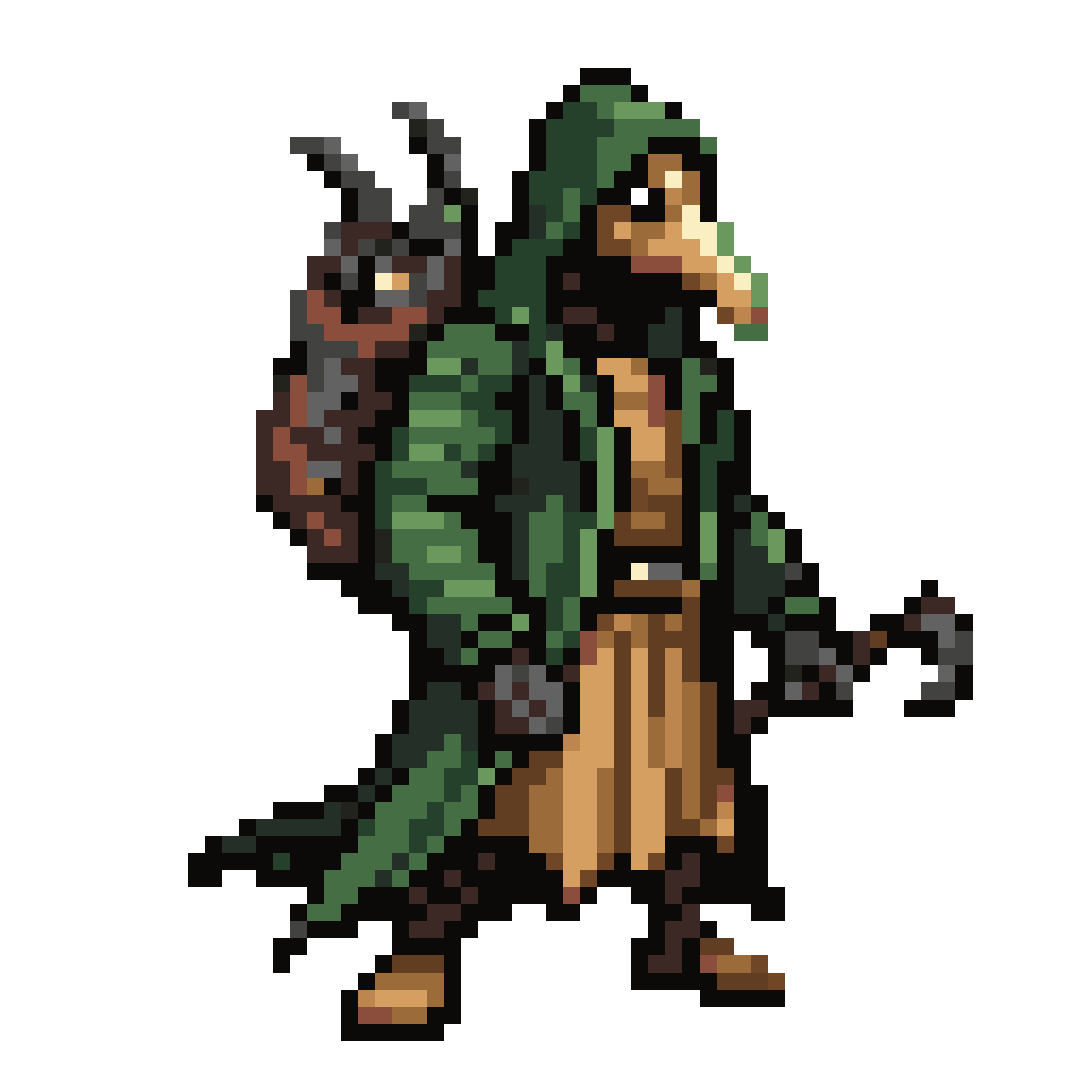 Pestilent Doctor Character Sprite pixel art