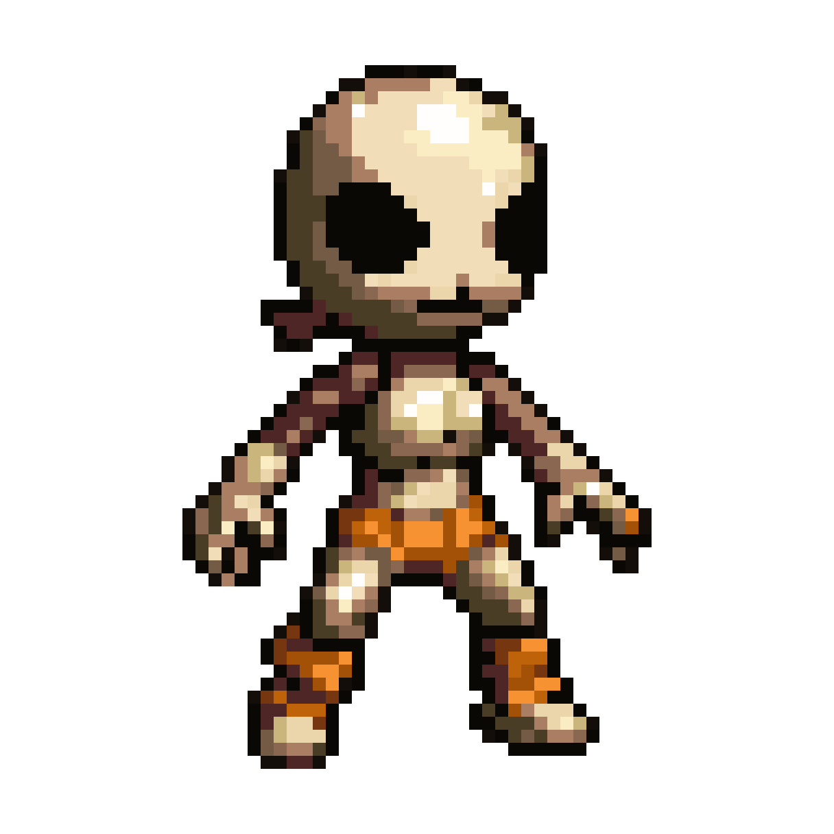Cursed Living Battle Doll Sprite pixel art