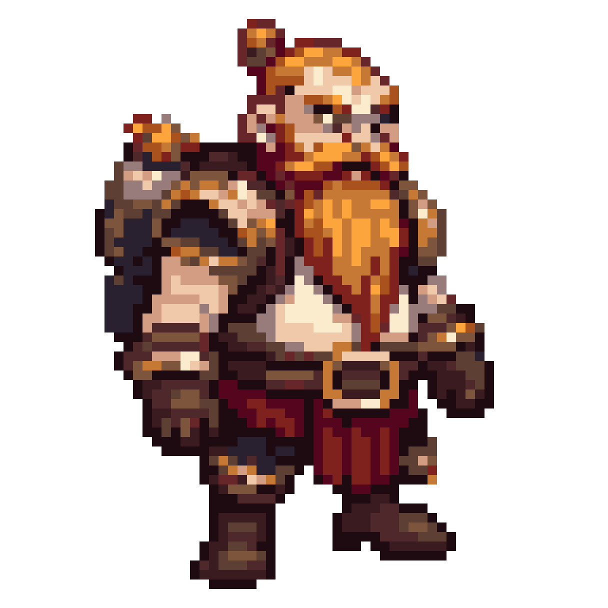 Friendly Dwarf Quest Guide Sprite pixel art