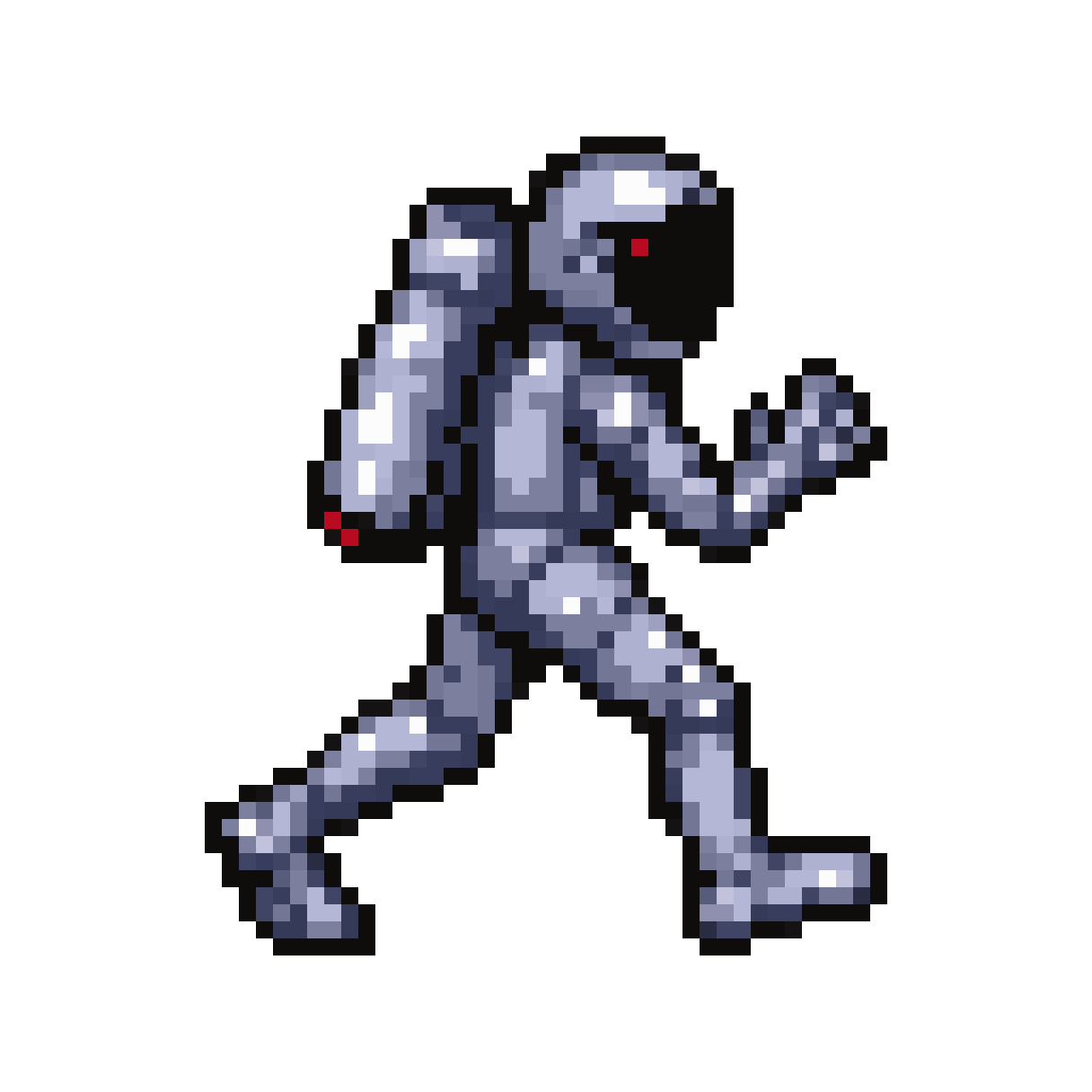 Astronaut with NASA Equipment Running pixel art