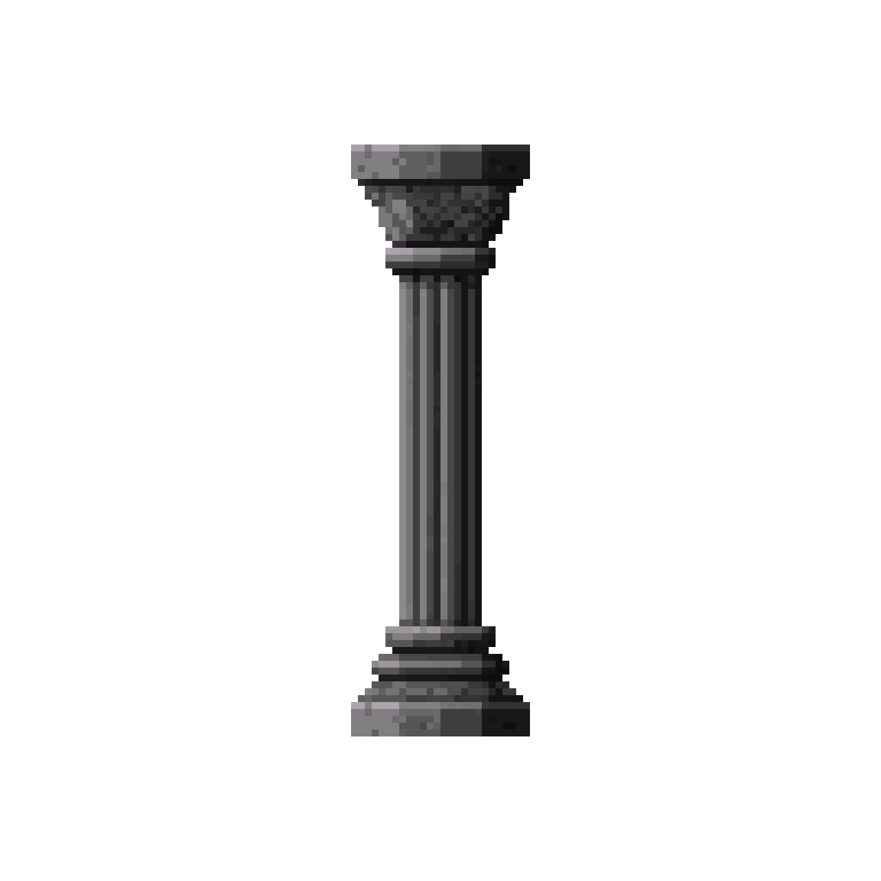 dark fantasy crypt column pixel art