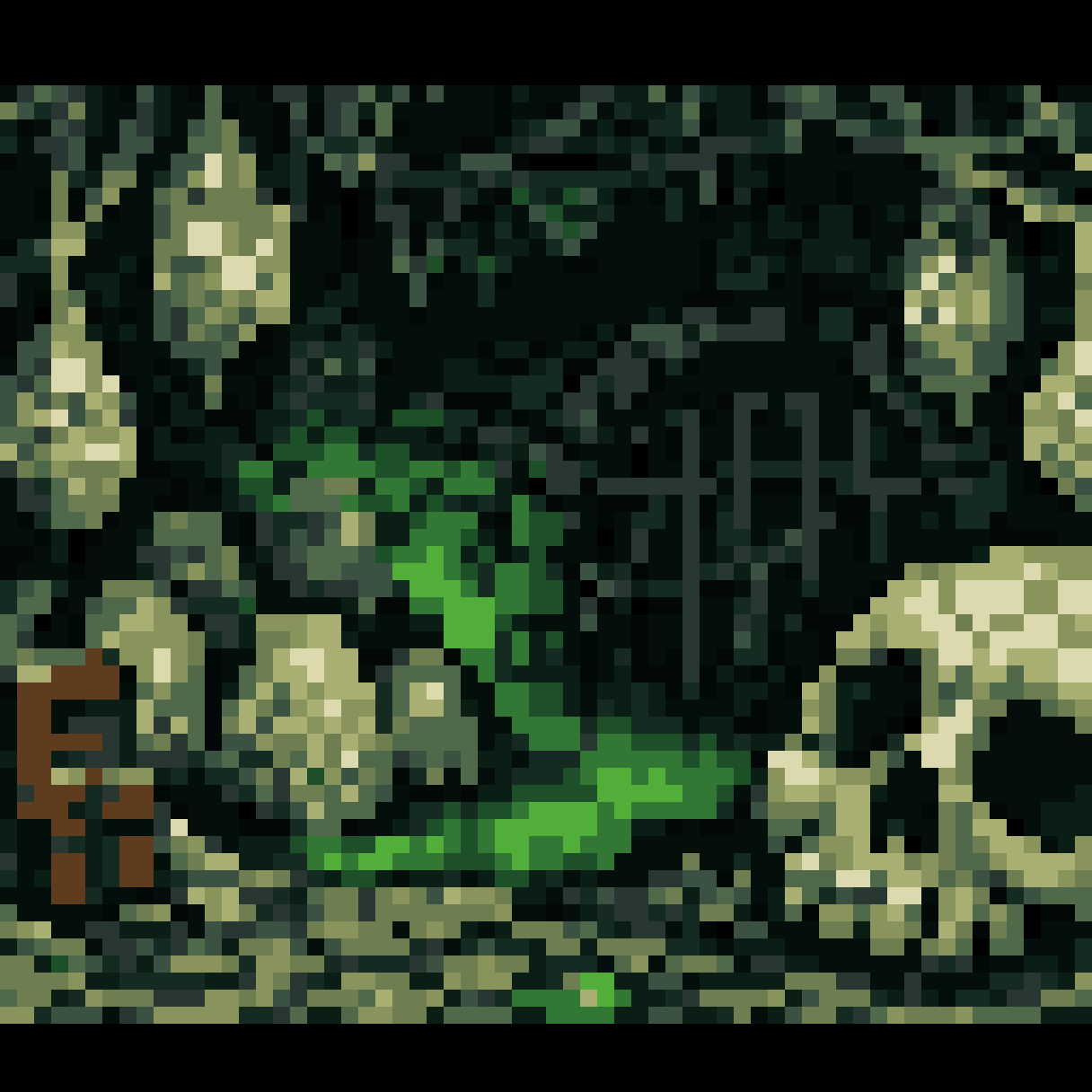 Dark Fantasy Spider Lair Background pixel art