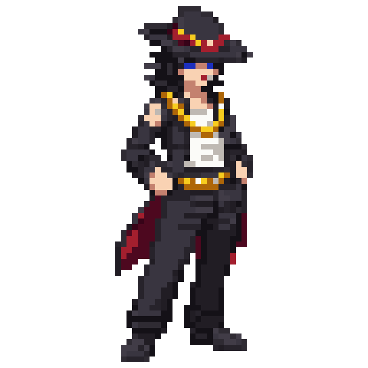 Kujo Jotaro Pixel Art Sprite pixel art