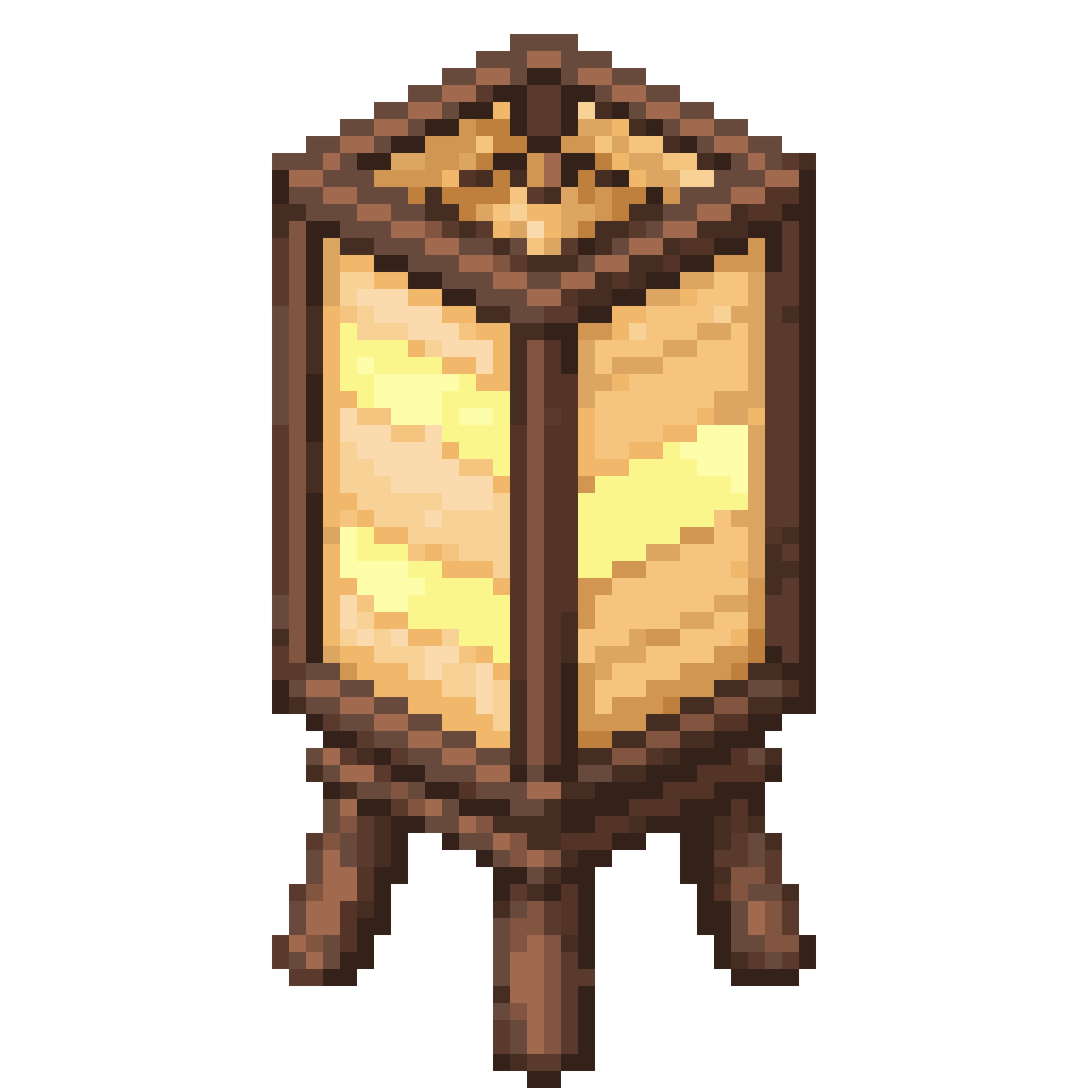 Japanese Andon Paper Lantern Prop pixel art