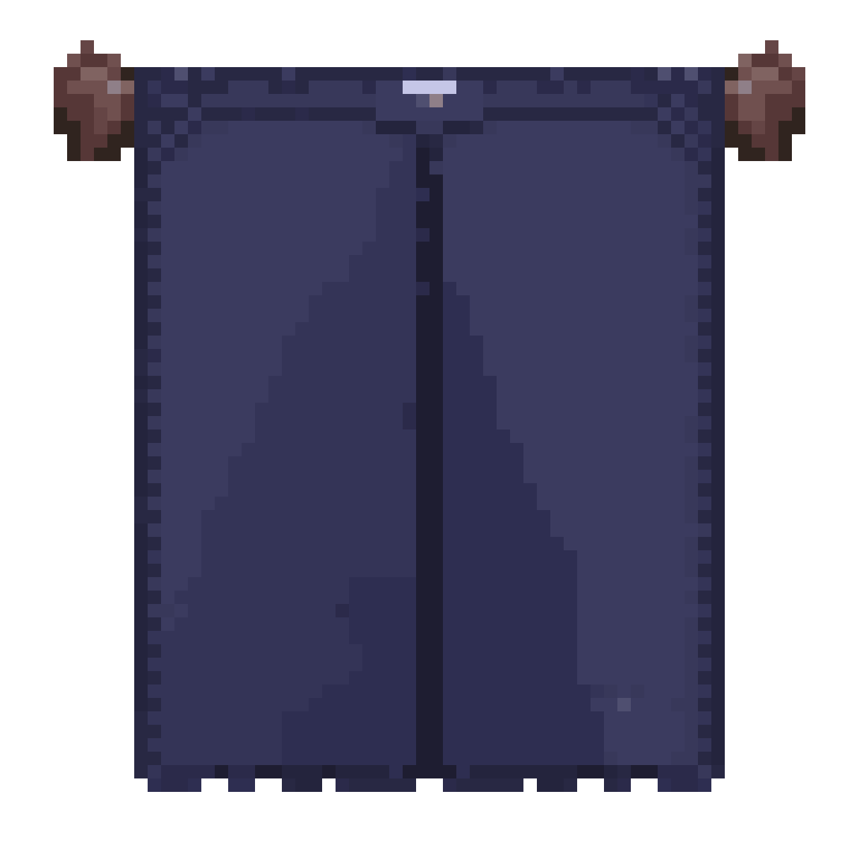 Japanese Noren Fabric Curtain pixel art