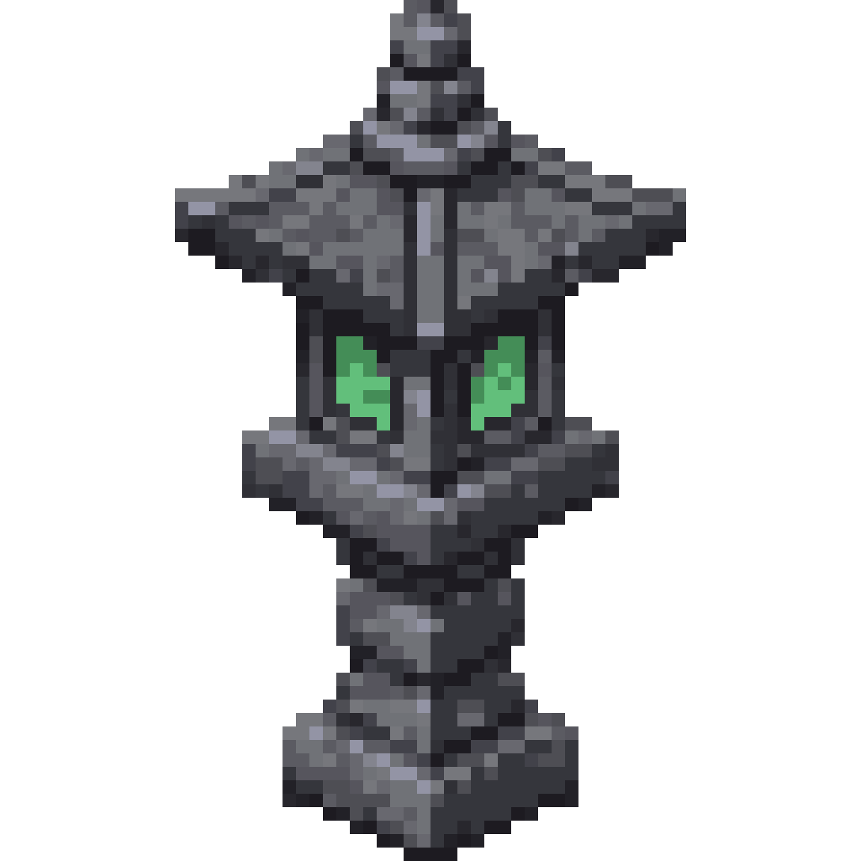 Japanese stone garden lantern pixel art