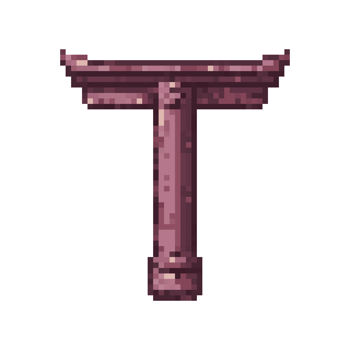 Japanese Torii Gate Post pixel art
