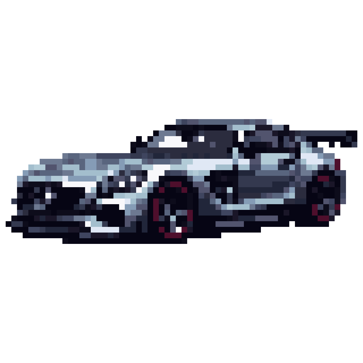 Unique Mercedes Benz Racing Coupe pixel art