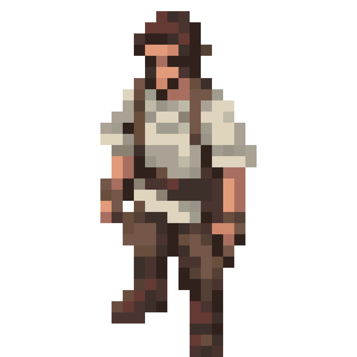 Poor Medieval Peasant Adventurer pixel art