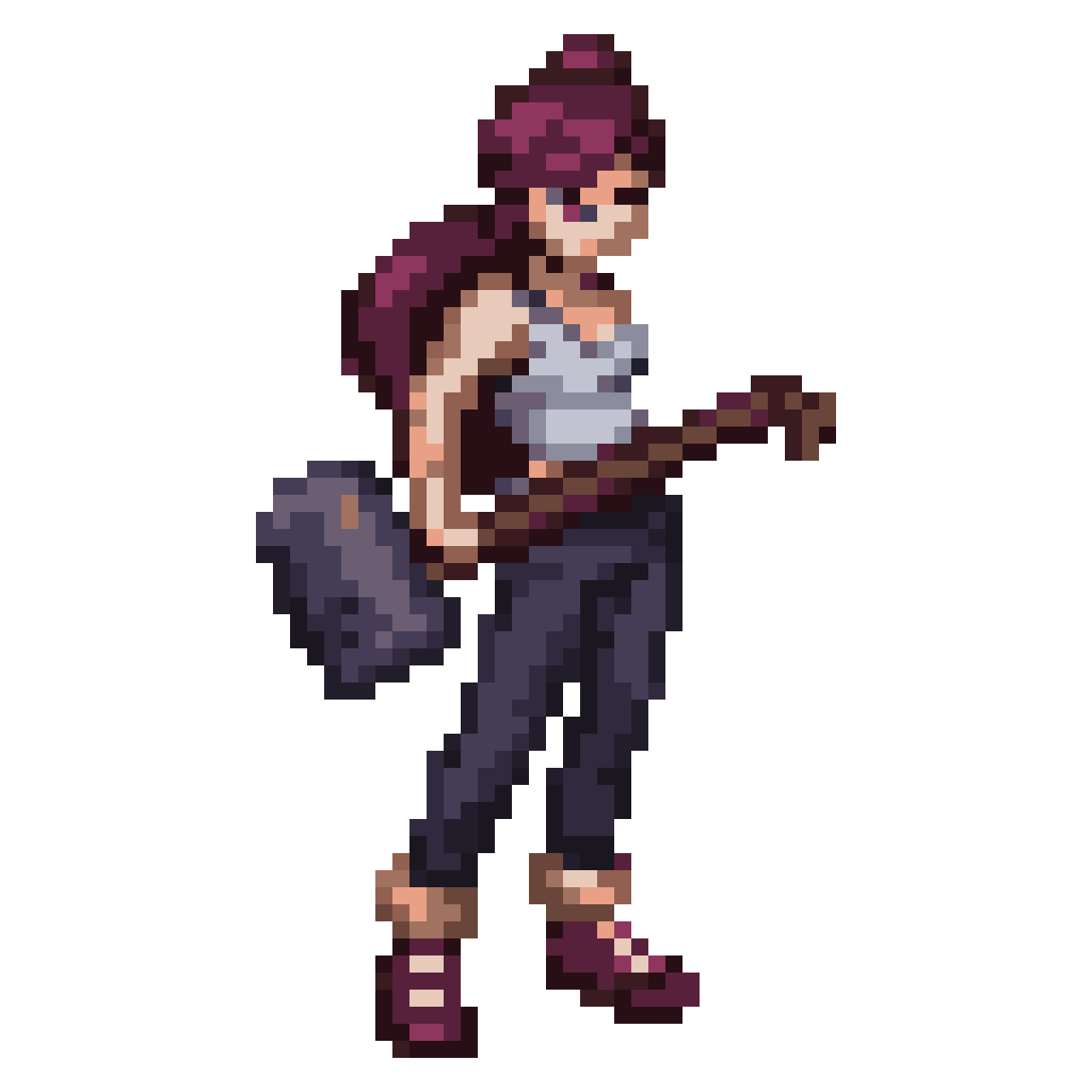 Power from Chainsaw Man with Hammer pixel art
