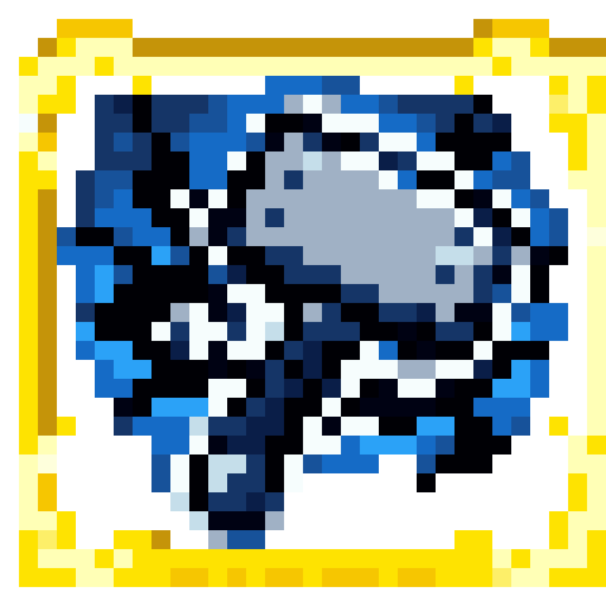 Mjolnir Hammer Skill Icon pixel art