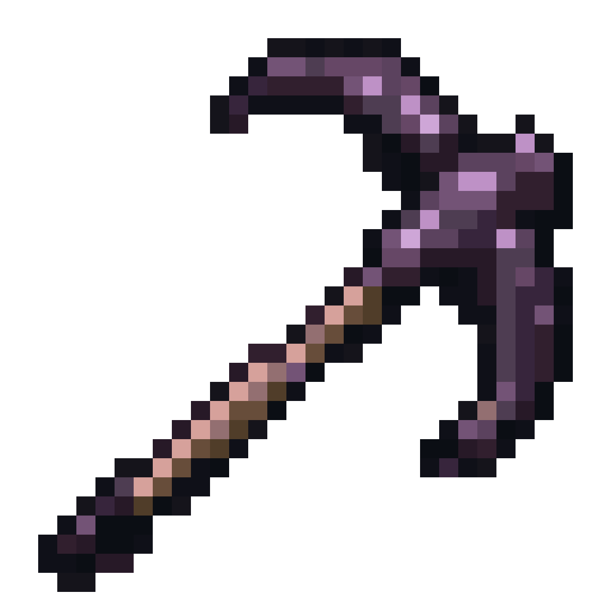 Void Pickaxe Pixel Art pixel art