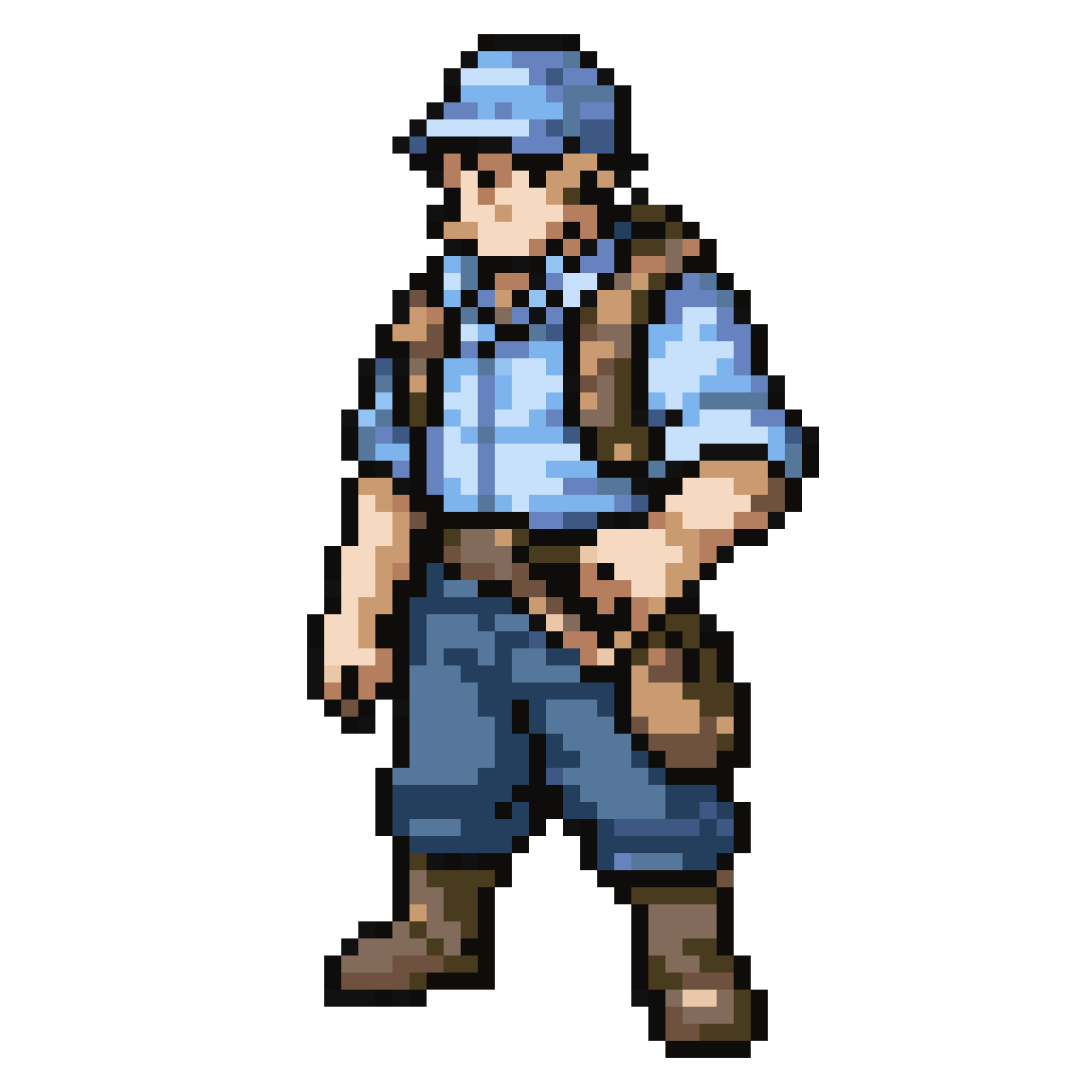 Master Fisherman NPC in Pokémon World pixel art