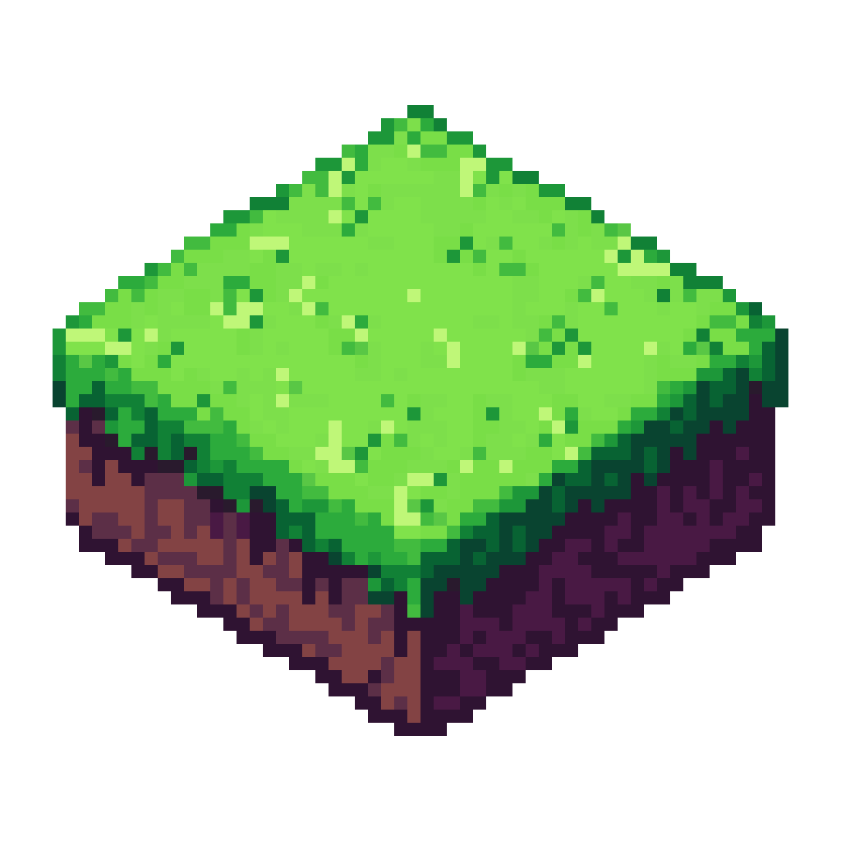 isometric grass ground tile pixel art