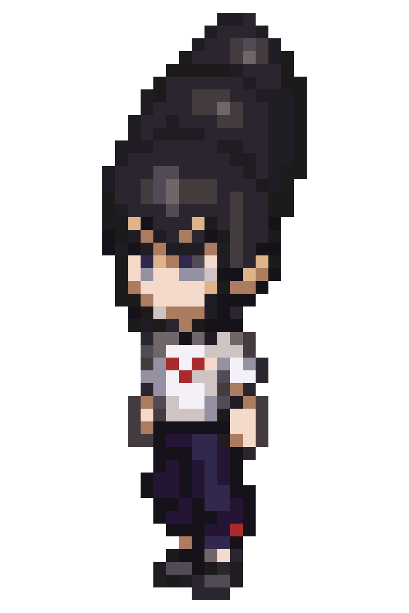 same character with new direction pixel art