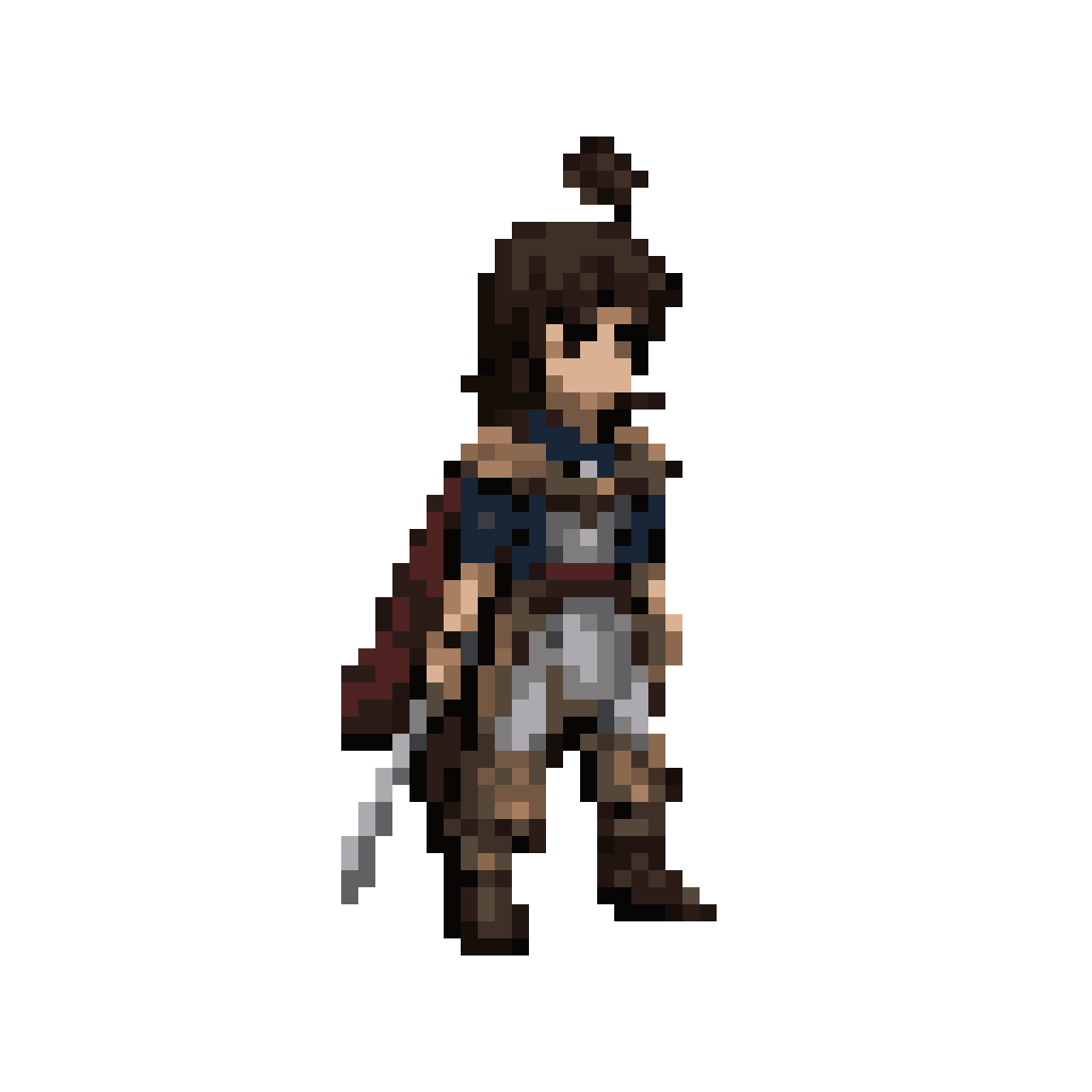 running character pixel art