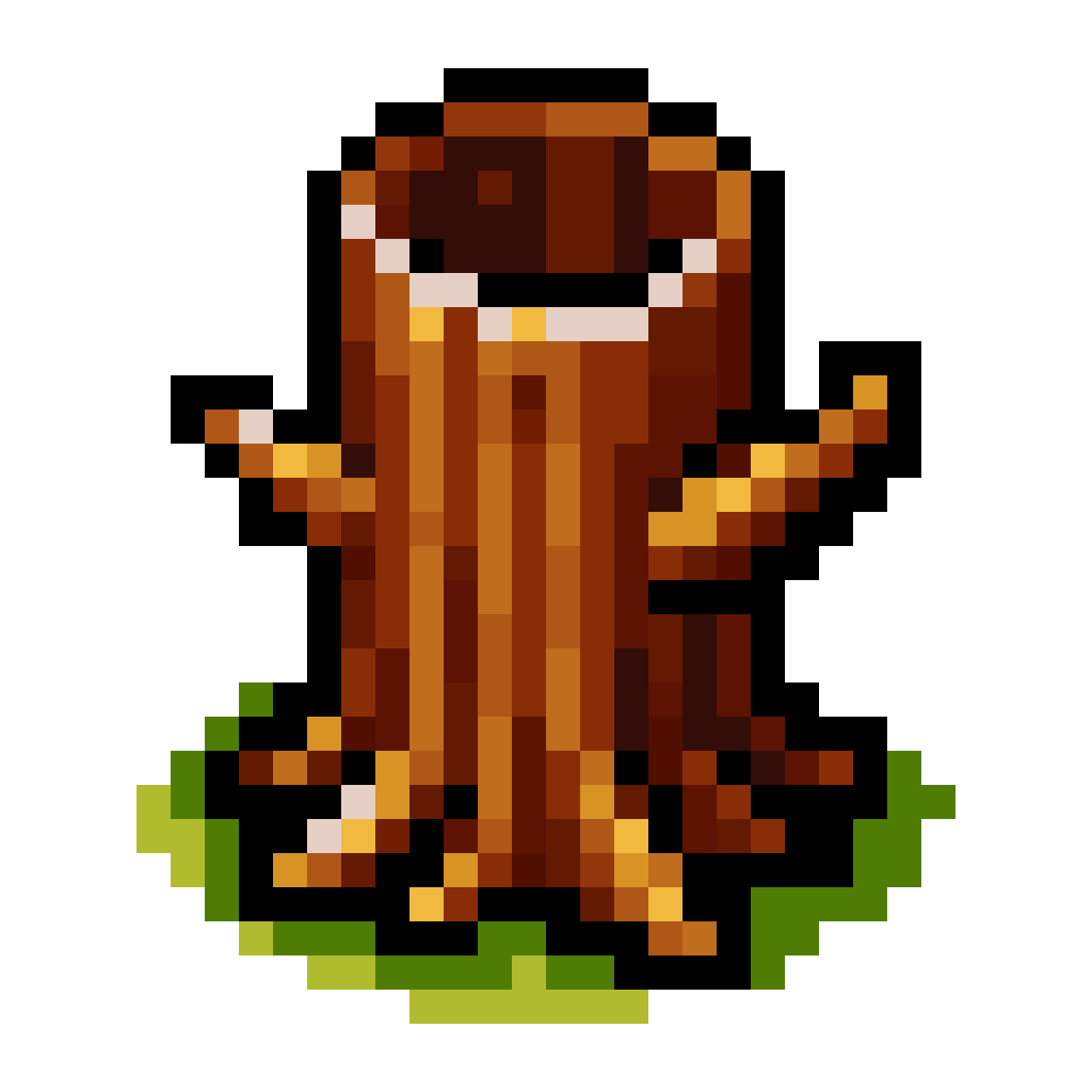 Ancient Tree Log Sprite pixel art