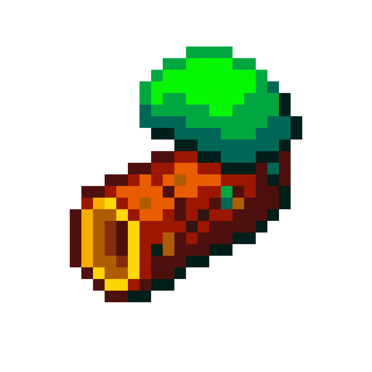 Tilted Beech Log Sprite pixel art