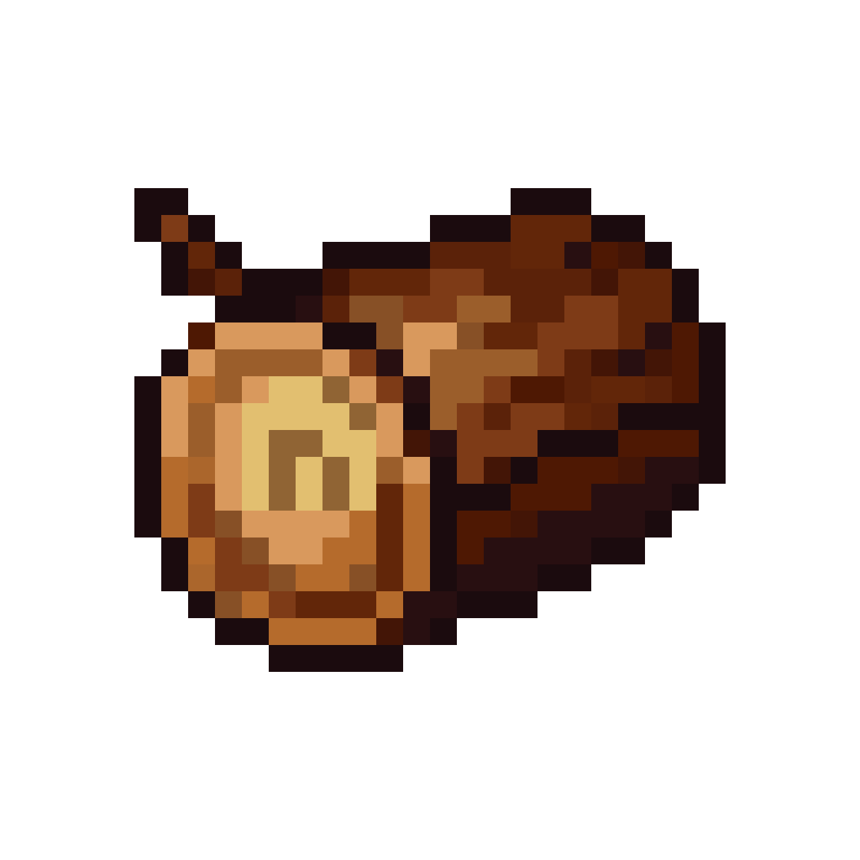 ebony tree log sprite pixel art