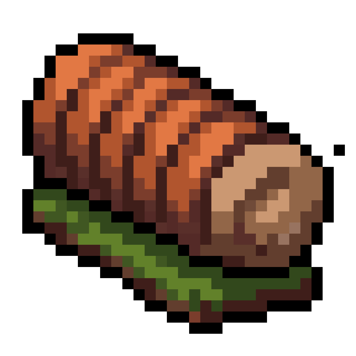 maple log sprite pixel art
