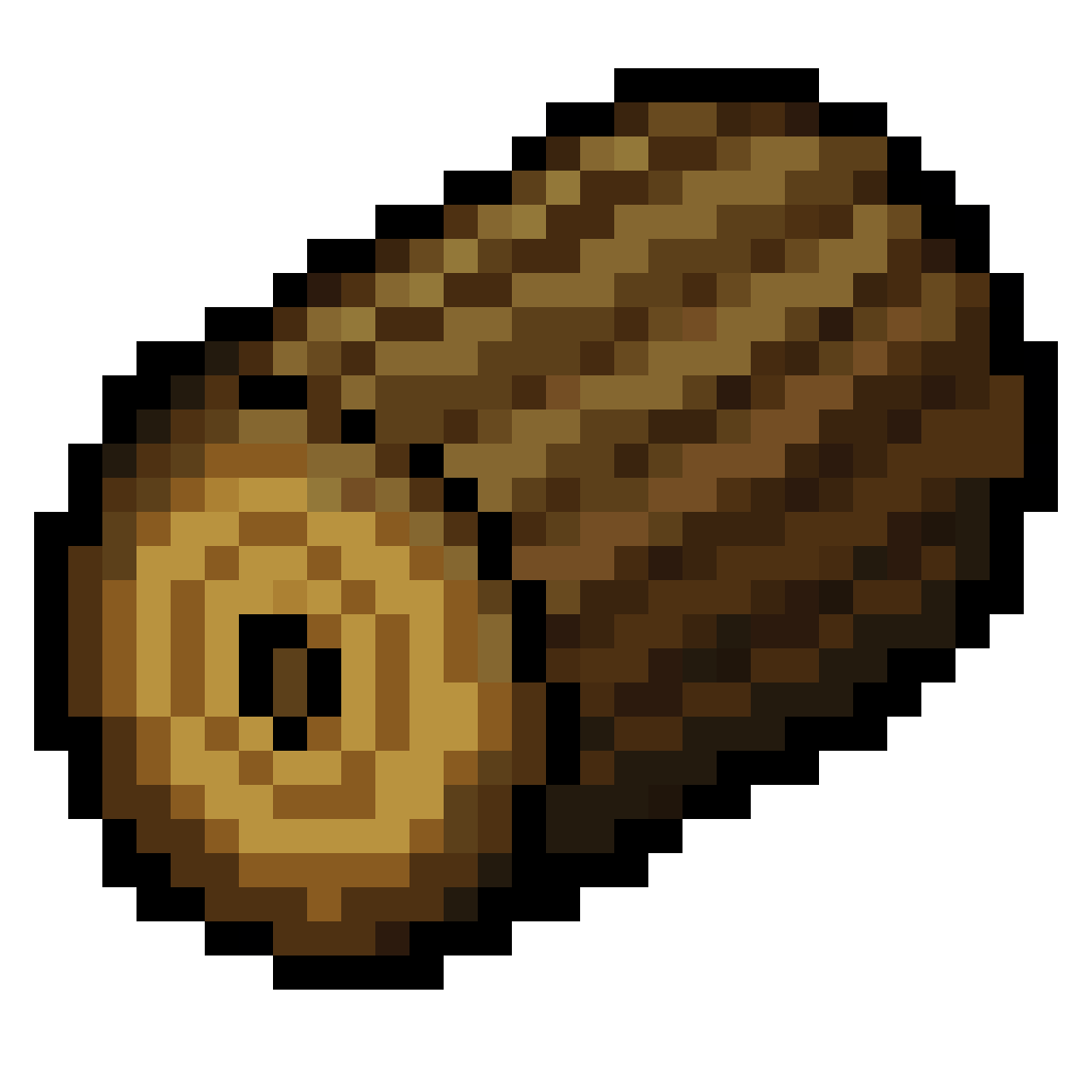 shadow tree log sprite pixel art