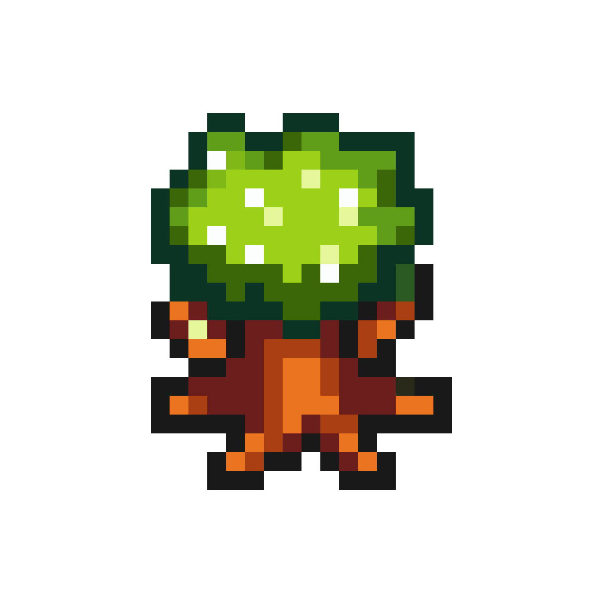 starlight tree log pixel art