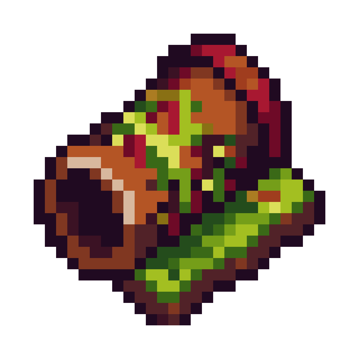 starlight tree log pixel art