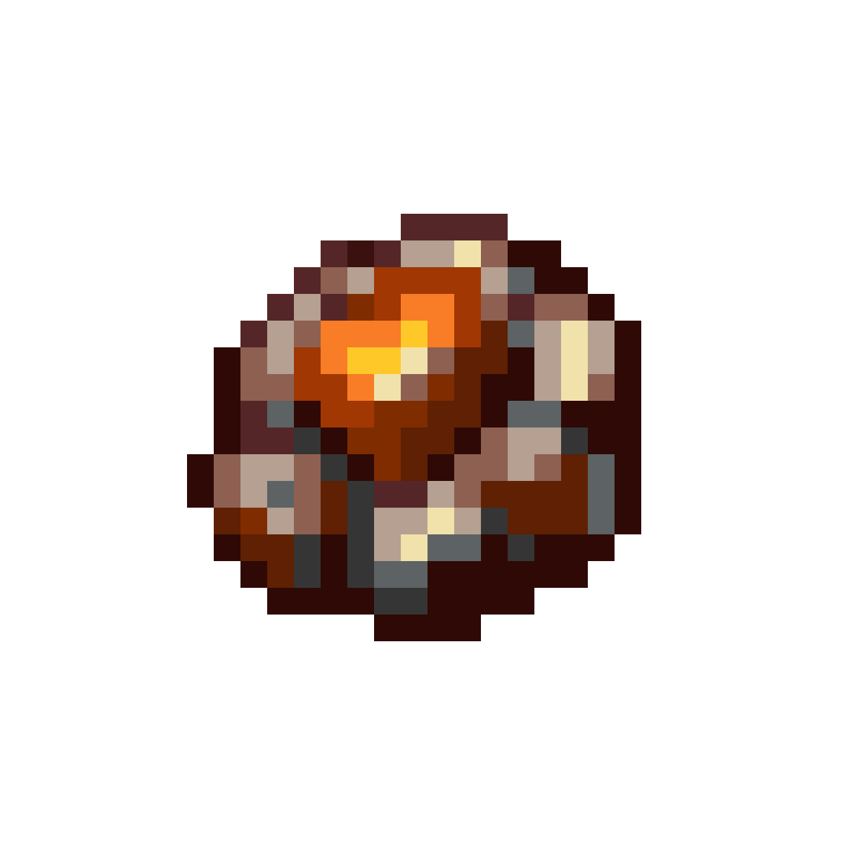 a piece of copper ore pixel art
