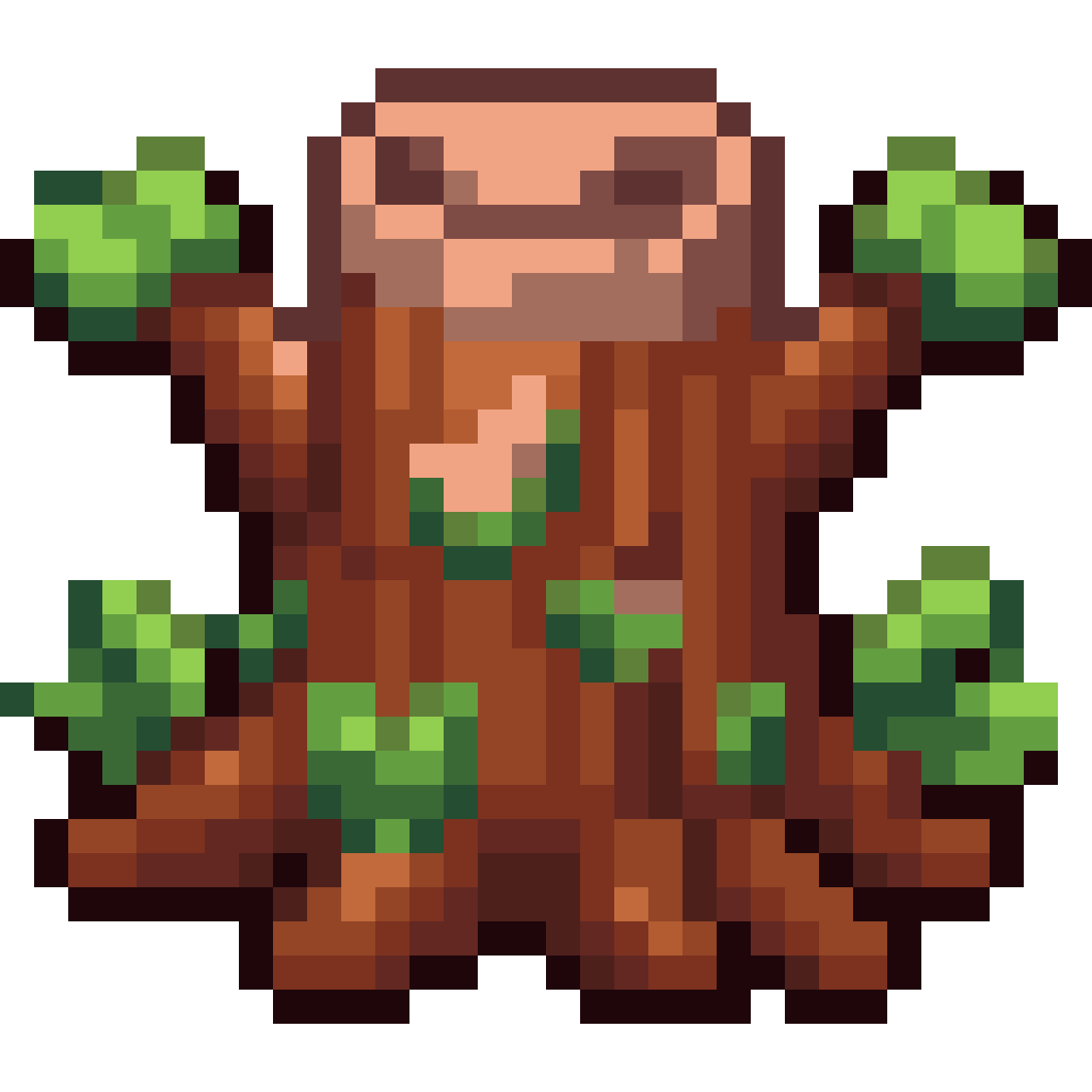birch log pixel art