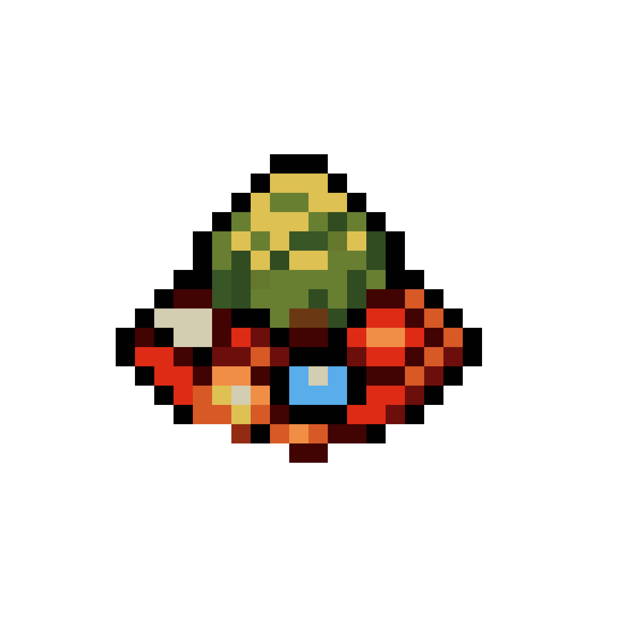 piece of tin ore pixel art