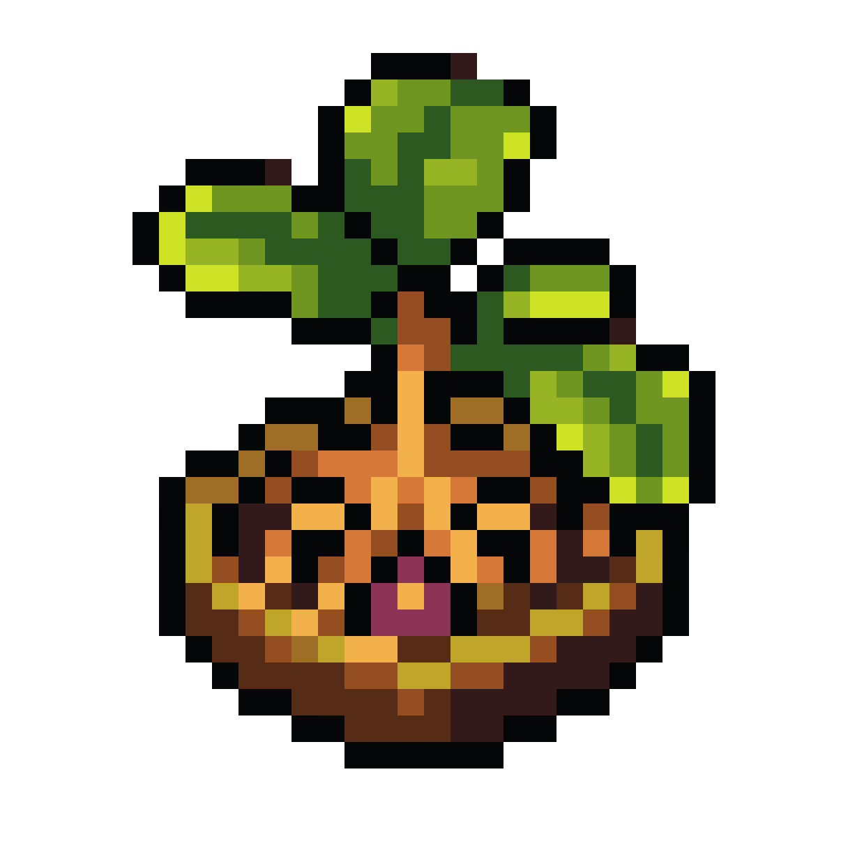 Gradually Growing Vegetables pixel art