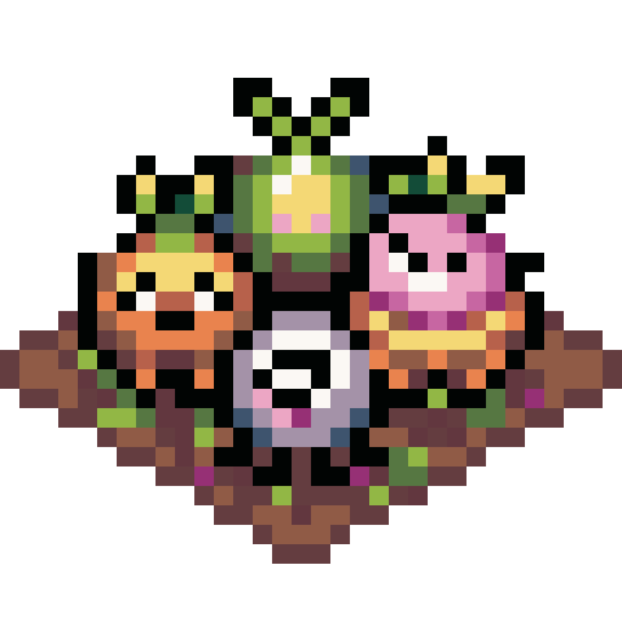 Gradually Growing Vegetables pixel art