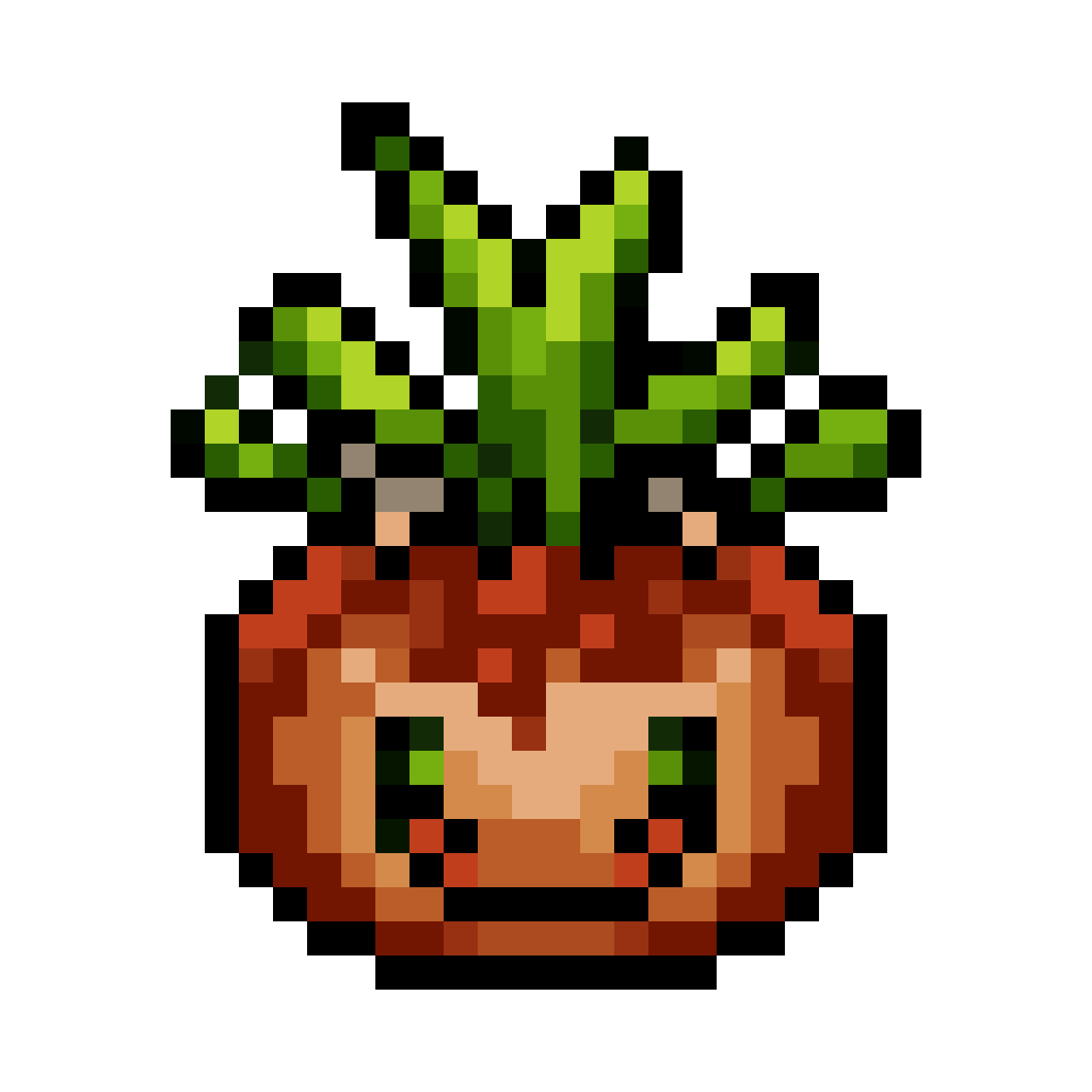 Gradually Growing Vegetables pixel art