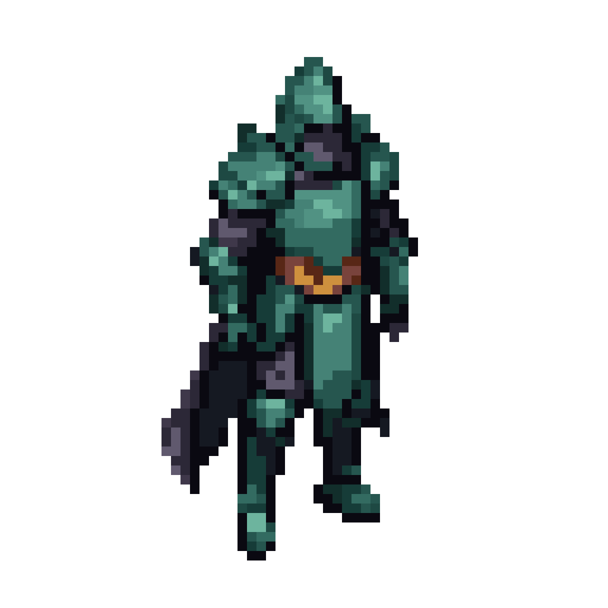 Dark Knight in Tibia Style pixel art