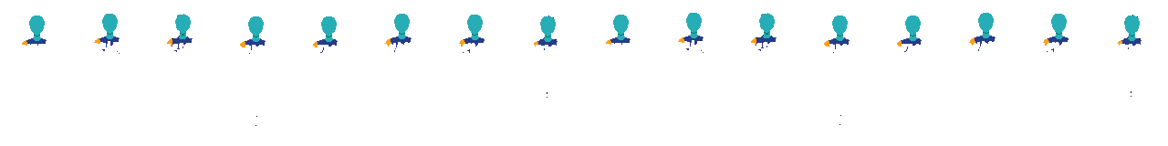 character walking forward, legs alternating pixel art