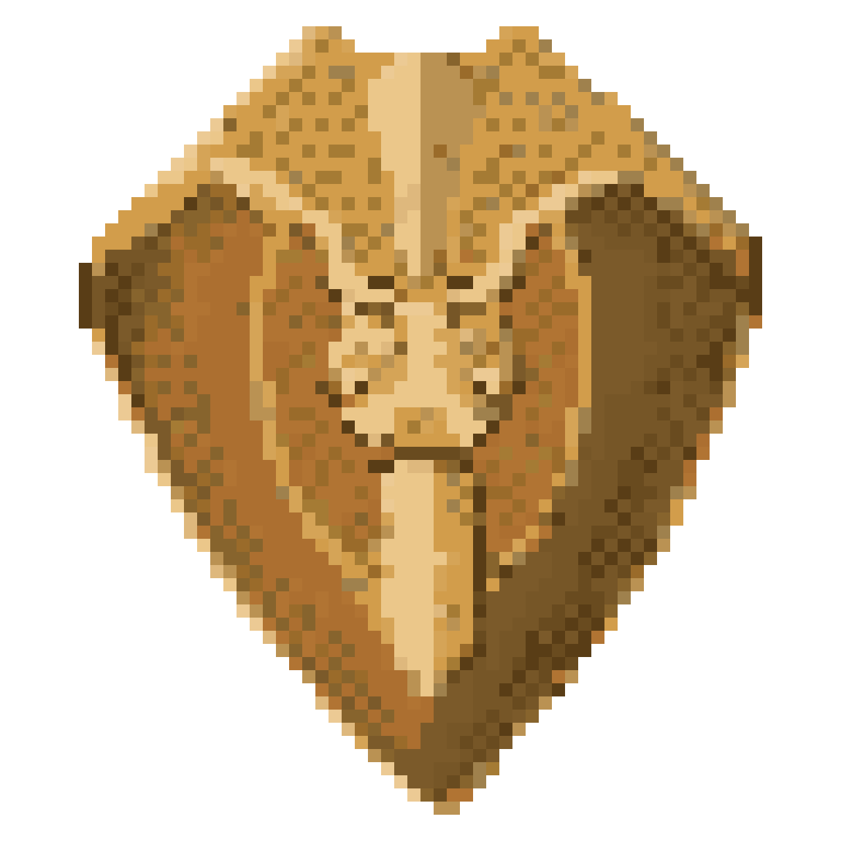 please turn the referenced shield pixel art