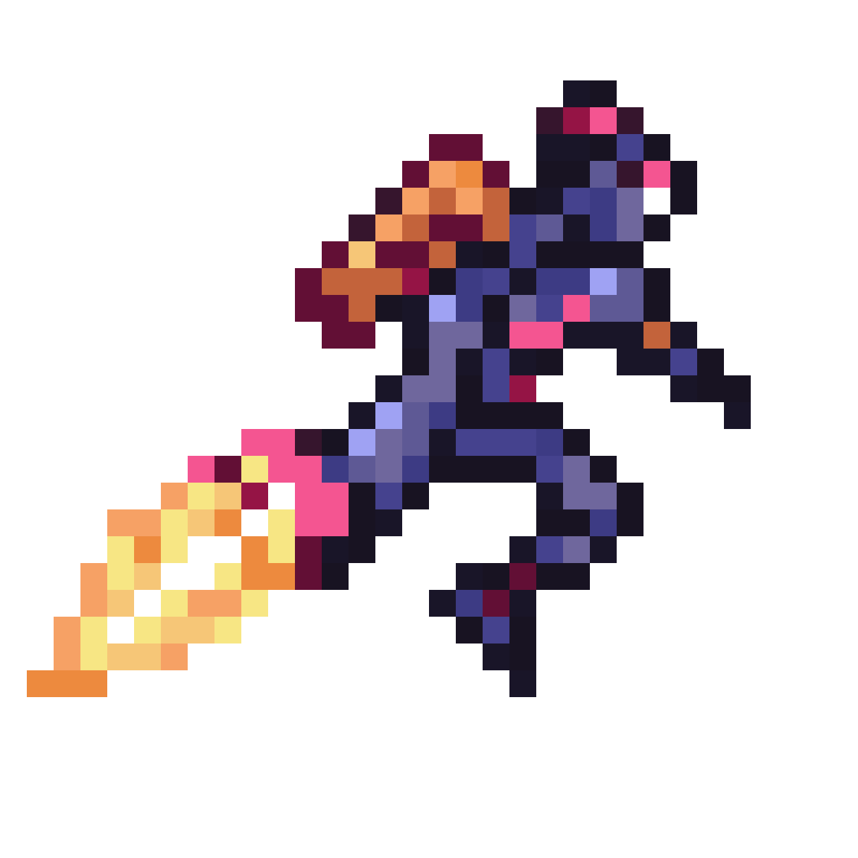 Jetpack Runner Character pixel art