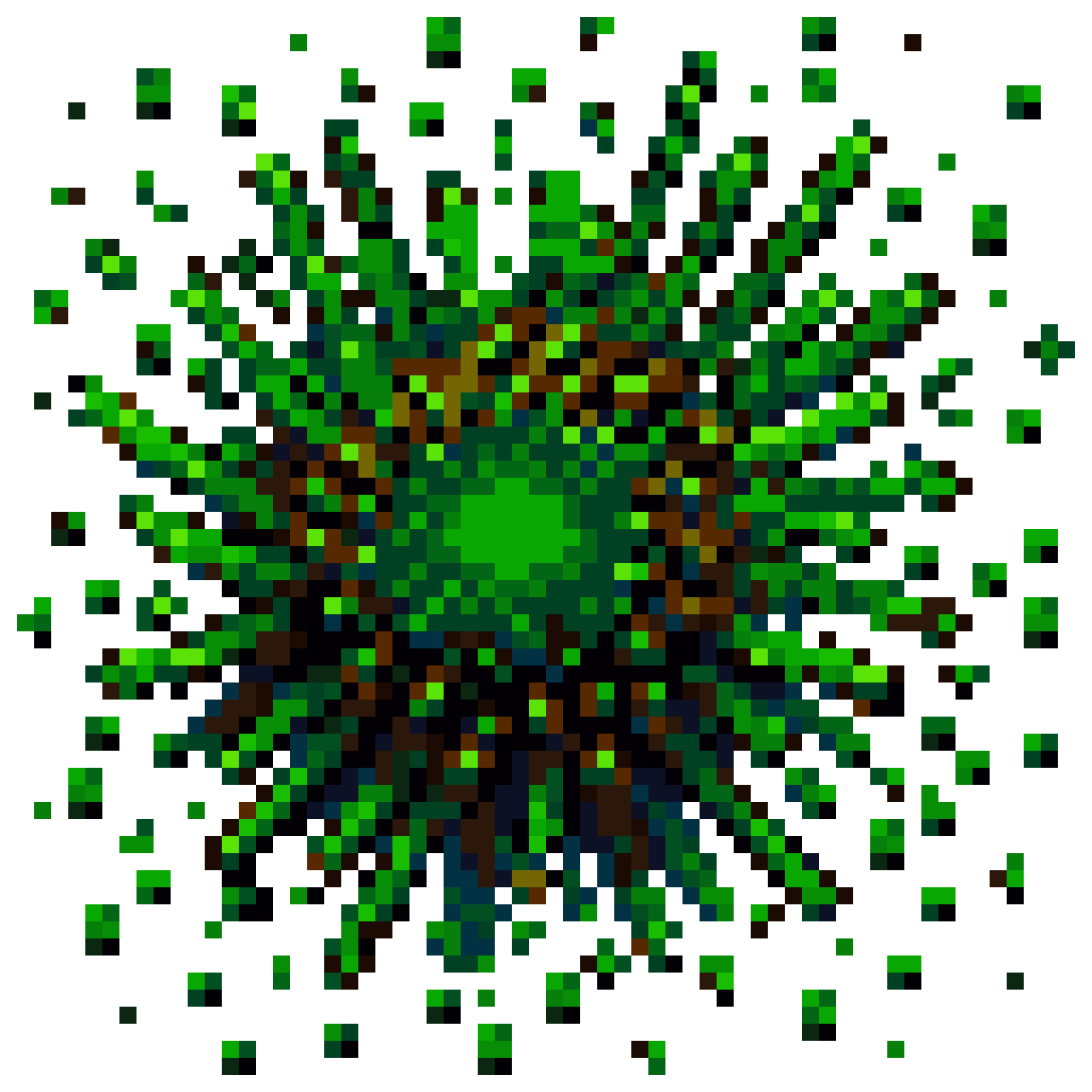 green splat pixel art