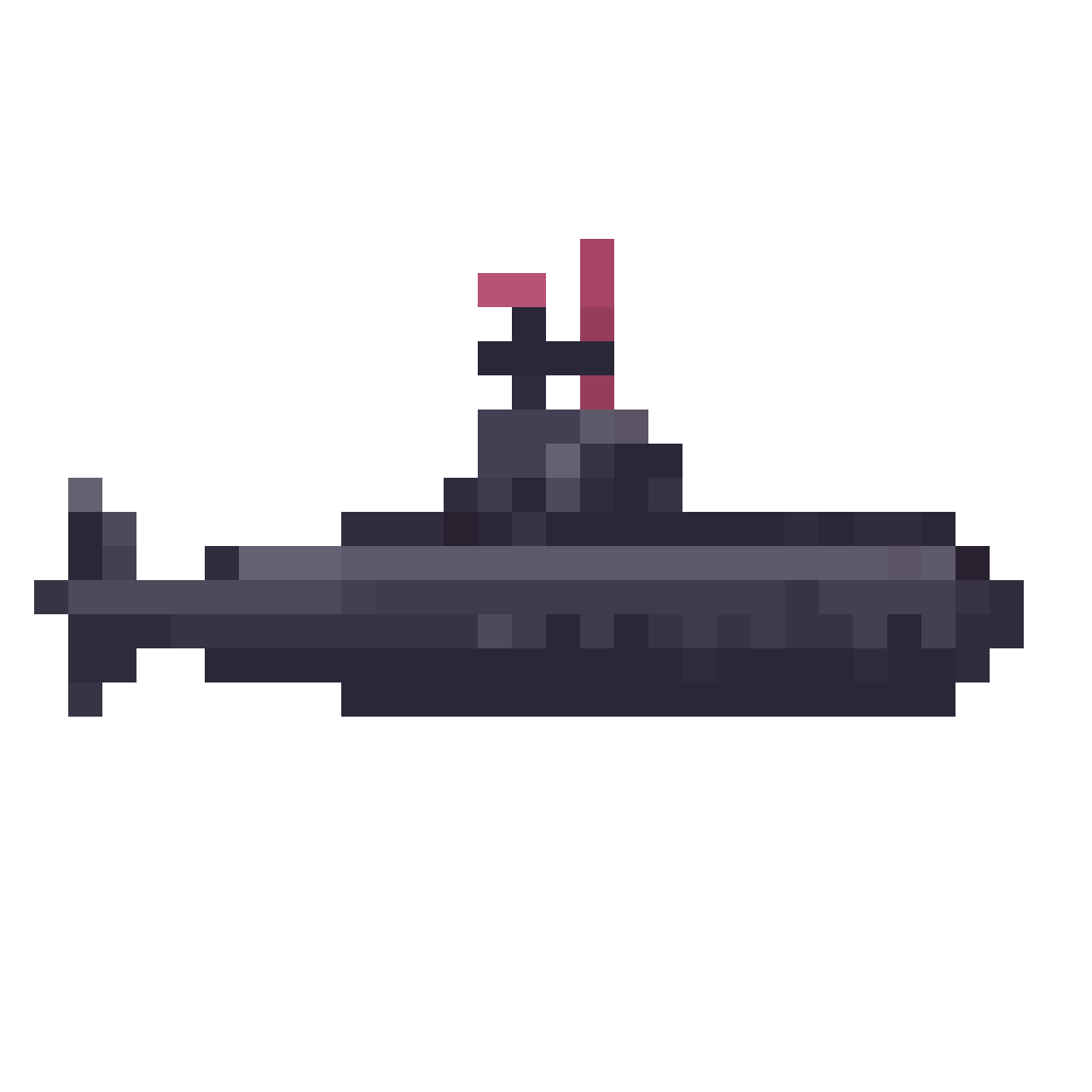 submarine pixel art