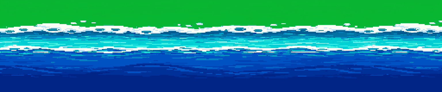 Cozy RPG Ocean Shoreline Texture pixel art