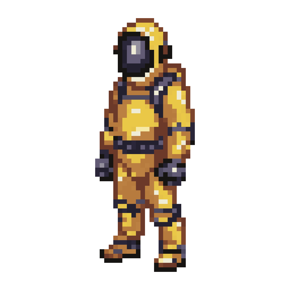 Pixel Hazmat Suit Character pixel art