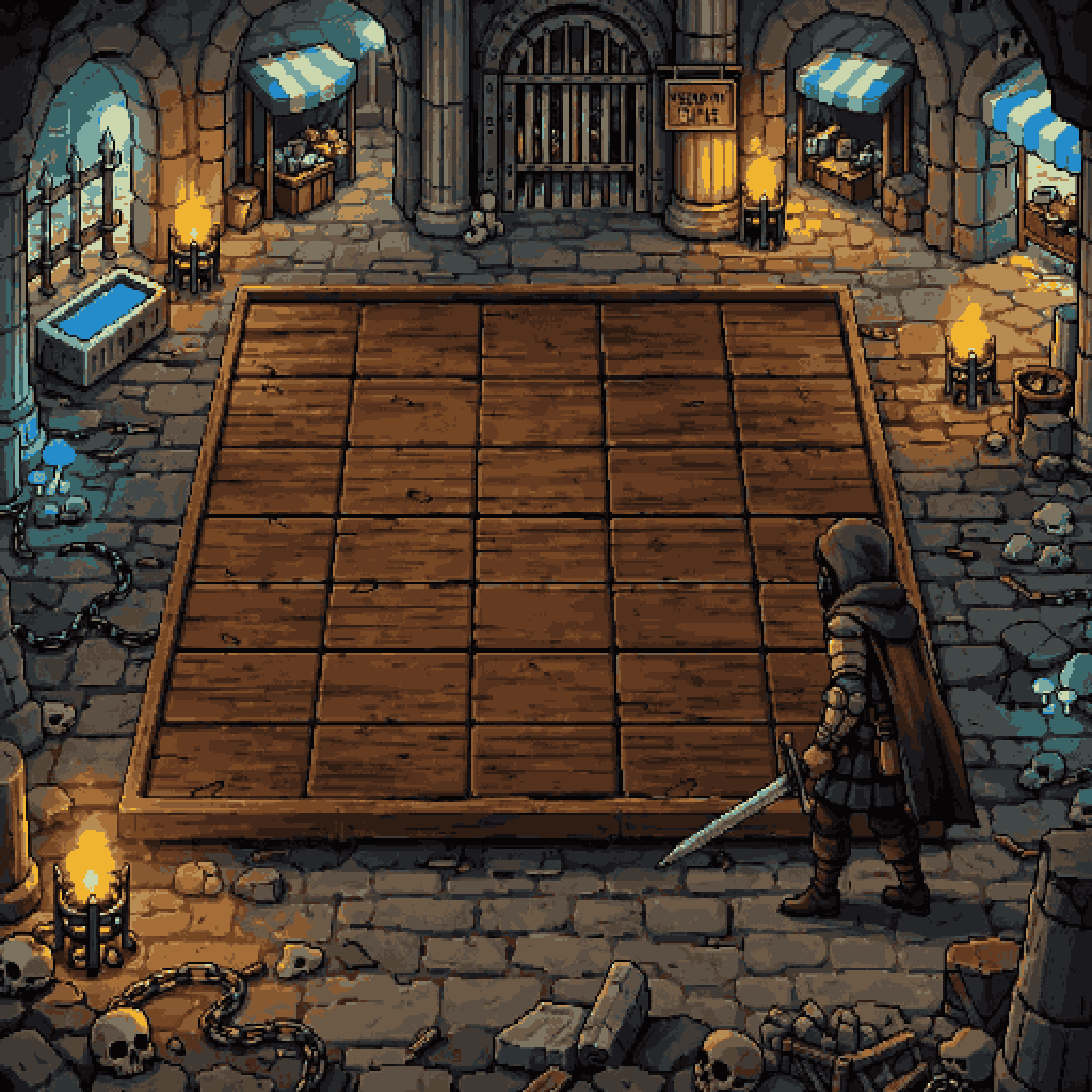 board background design pixel art