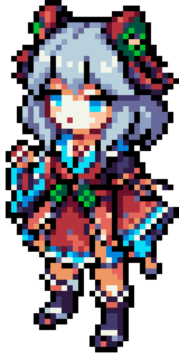 Nekomiya Mana Sprite pixel art