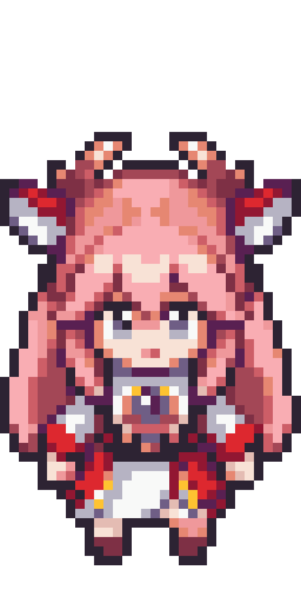Nekomiya Mana Character Sprite pixel art