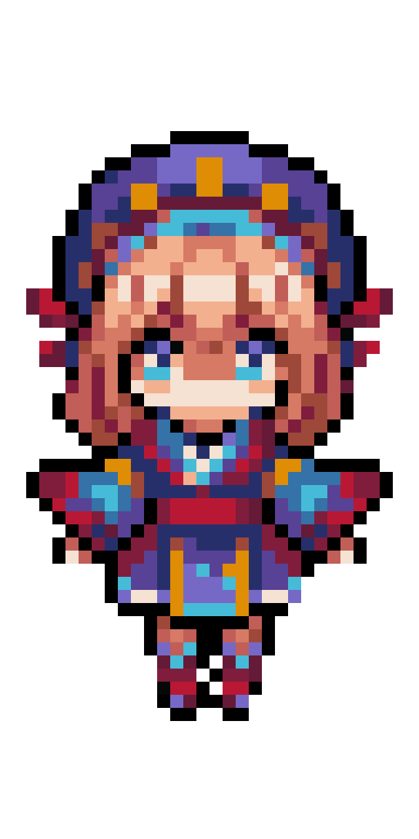 Nekomiya Mana Character Sprite pixel art