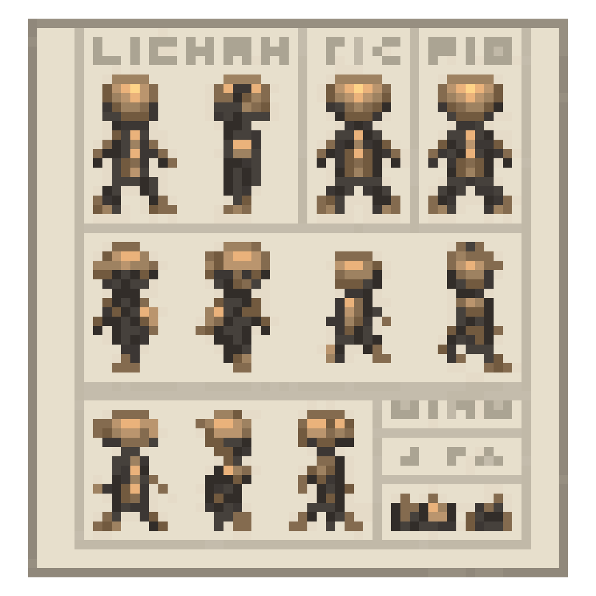 sprites for RPG Maker XP pixel art